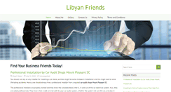 Desktop Screenshot of libyanfriends.com